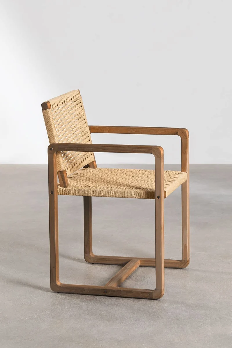 SKLUM Chaise de Salle à Manger en Bois de Teck Monsxau Bois de Teck
