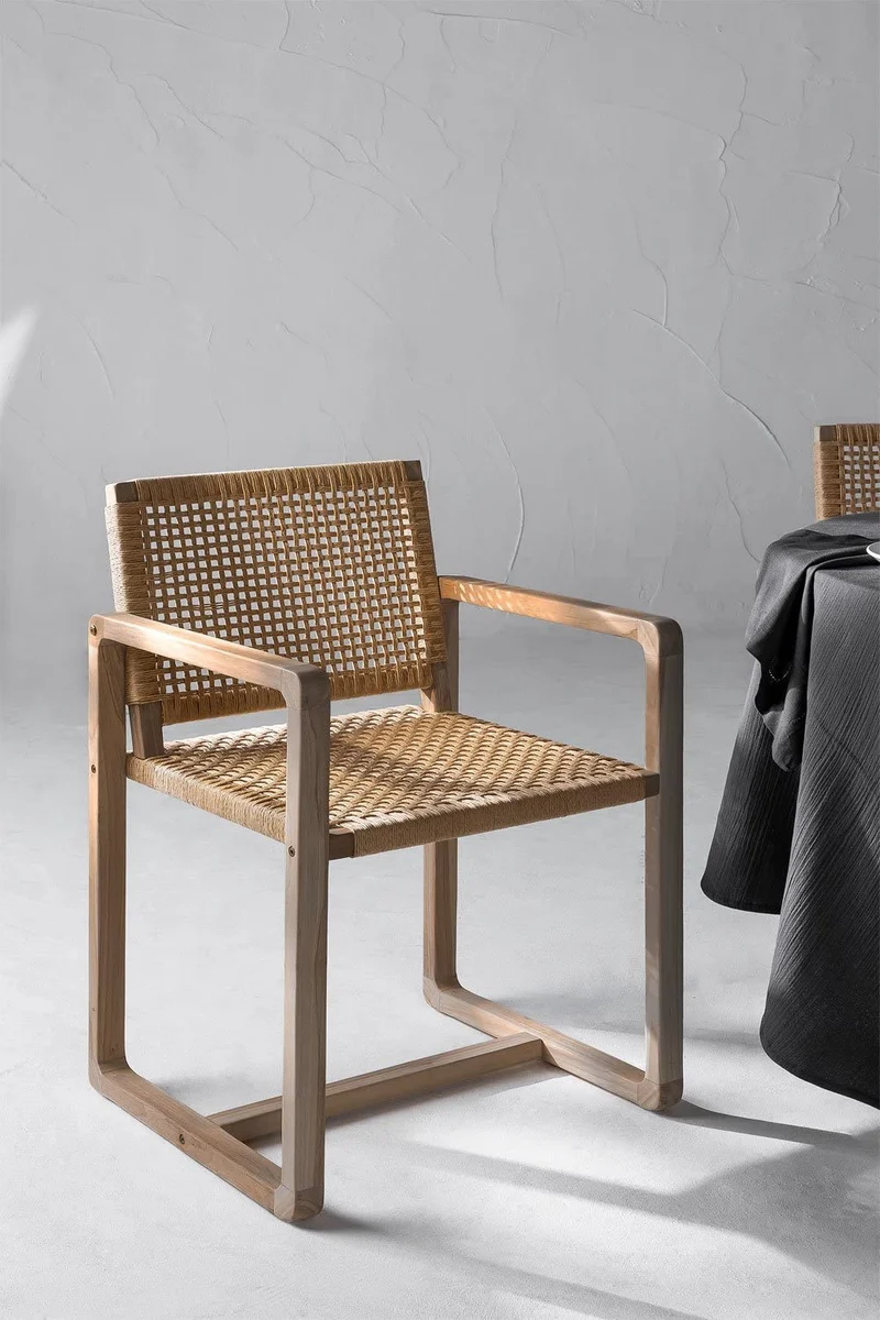 SKLUM Chaise de Salle à Manger en Bois de Teck Monsxau Bois de Teck