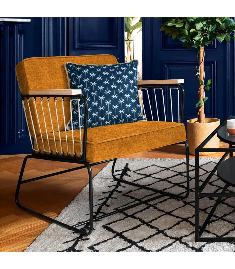 Fauteuil Anzio Ocre - Atmosphera créateur d'intérieur