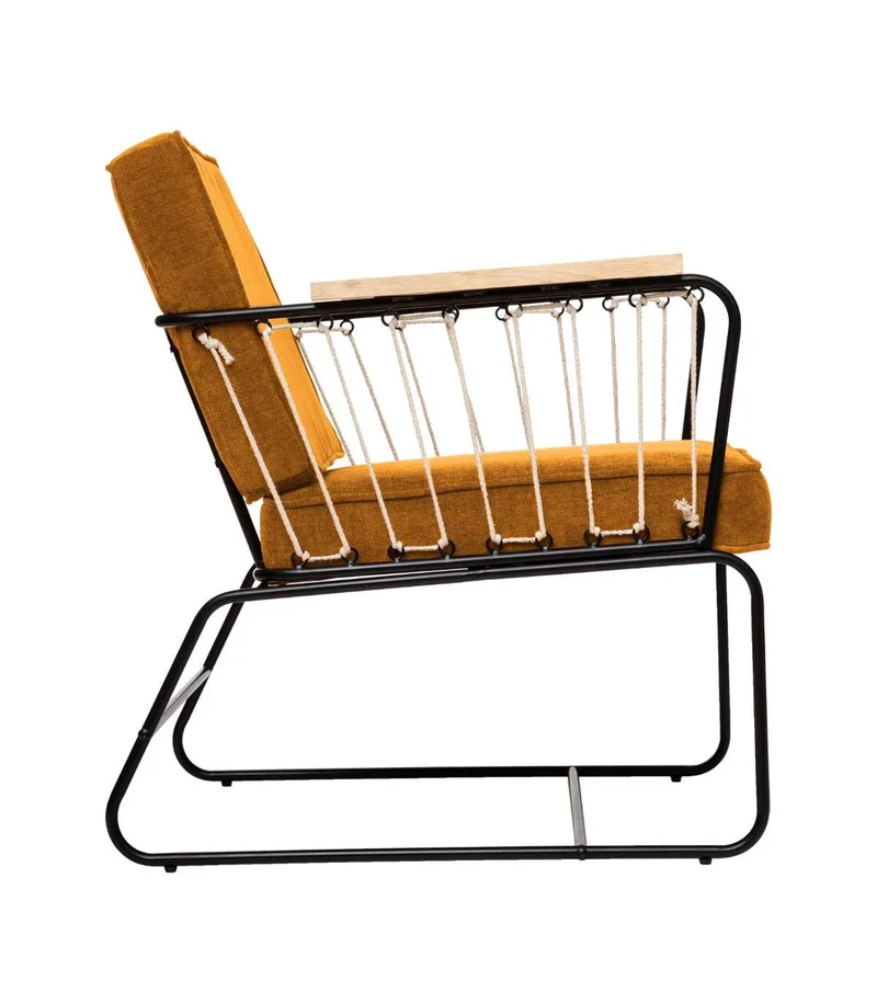 Fauteuil Anzio Ocre - Atmosphera créateur d'intérieur