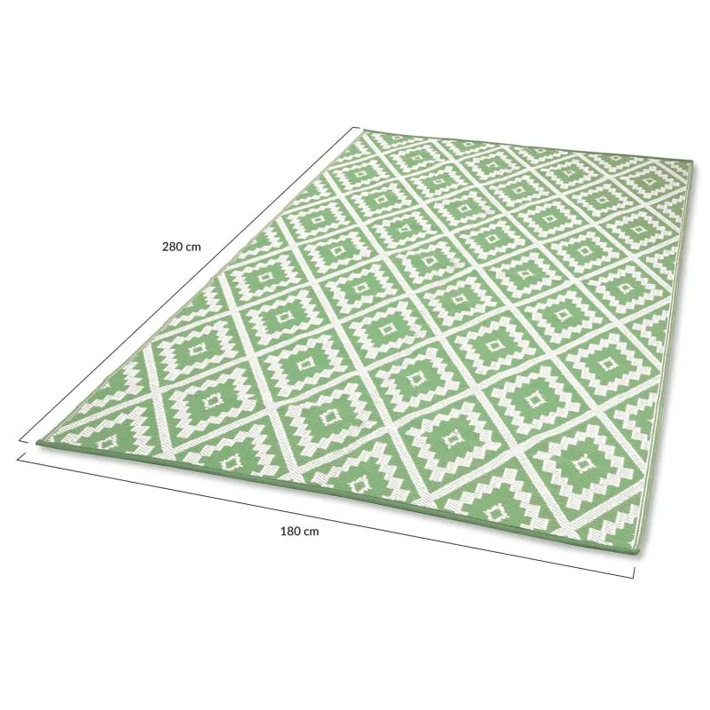 IDMarket - Tapis extérieur Bahamas Vert Sauge 180 x 280 CM