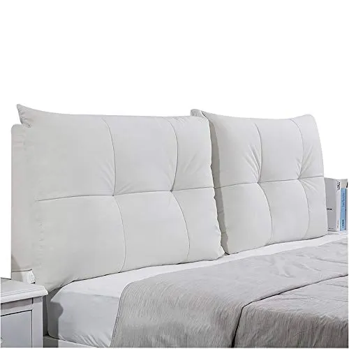 LXLIGHTS Tête De Lit Rembourrée Coussin De Chevet Fenêtre en Saillie Coussin De Taille Coin De Lit Oreiller Canapé Étui Souple, Cuir, Amovible Et Lavable