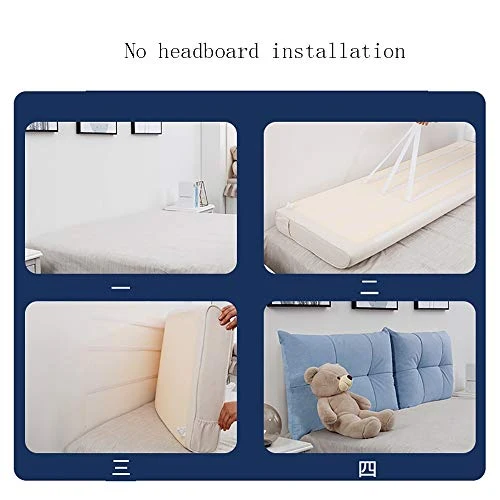 LXLIGHTS Tête De Lit Rembourrée Coussin De Chevet Fenêtre en Saillie Coussin De Taille Coin De Lit Oreiller Canapé Étui Souple, Cuir, Amovible Et Lavable