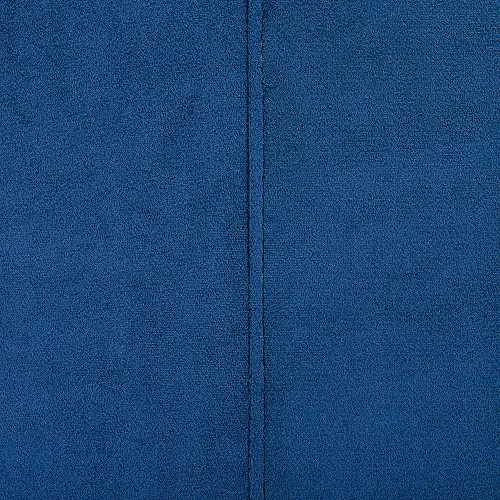 Canapé Angle à Droite en Velours Bleu Foncé Dossier Matelassé Housses Amovibles Oslo