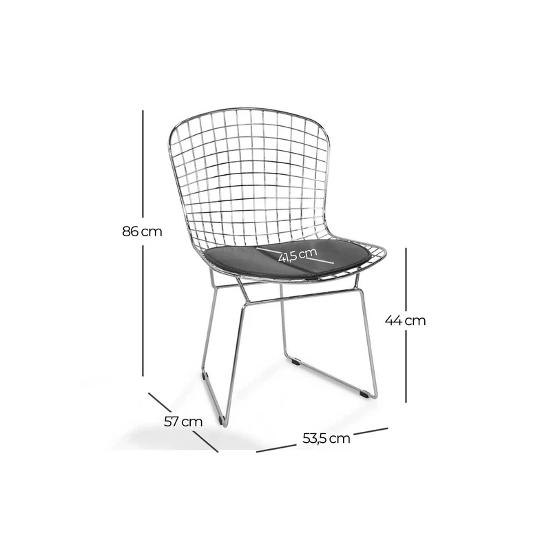 Ventemeublesonline Chaise Evans Chrome
