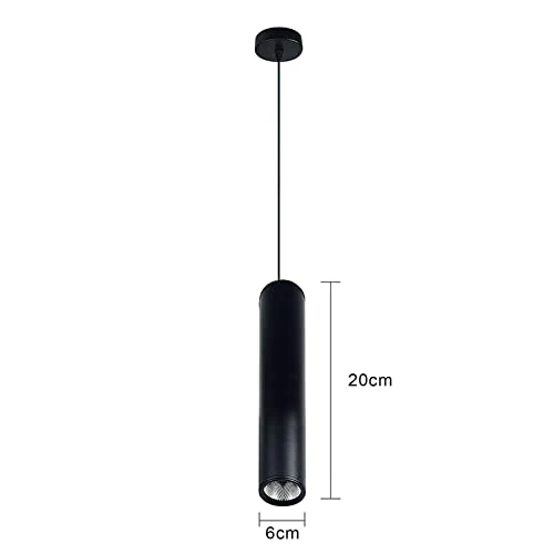 GOURIDE Lot de 3 lustres cylindriques à LED COB de haute qualité modernes et minimalistes Blanc chaud