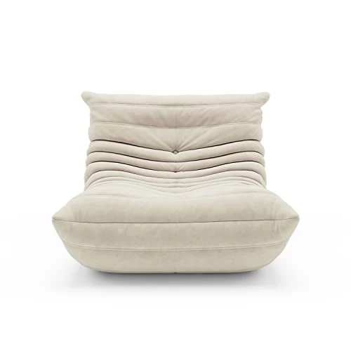Pouf inclinable doux – Fauteuil ancien pour salon, chambre, bureau et salon d'angle