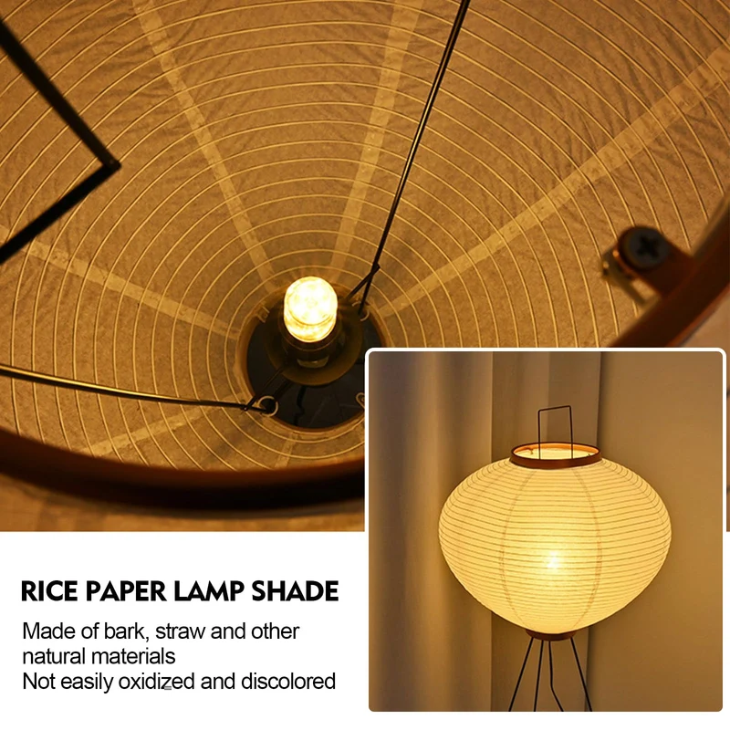 YQGOO Lampadaire en Papier pour Salon, lampadaire Lanterne Japonaise Blanche avec Interrupteur au Pied,lampadaire en Papier de Riz Fait Main à intensité Variable,Lampe sur Pied de Chambre à Coucher