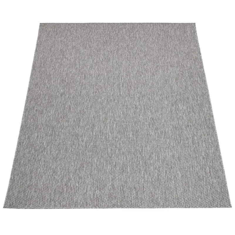 Tapis Intérieur Et Extérieur Balcon Terrasse Tapis Cuisine Monochrome Moucheté, Dimension:200x280 cm, Couleur:Gris