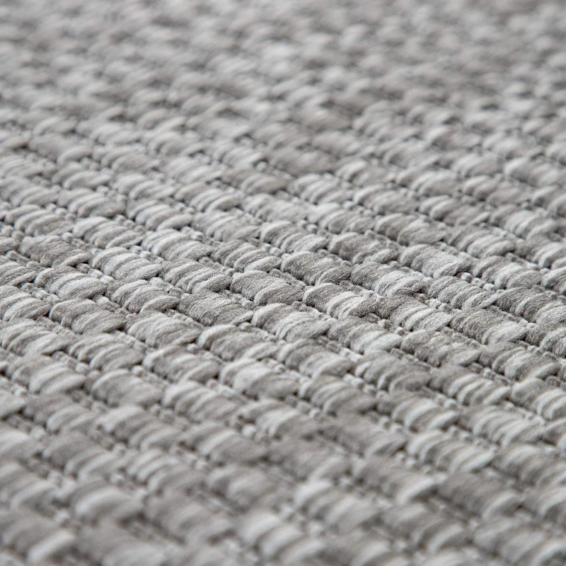 Tapis Intérieur Et Extérieur Balcon Terrasse Tapis Cuisine Monochrome Moucheté, Dimension:200x280 cm, Couleur:Gris