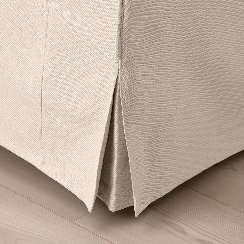IKEA EKTORP Hallarp Canapé 3 places avec méridienne Beige