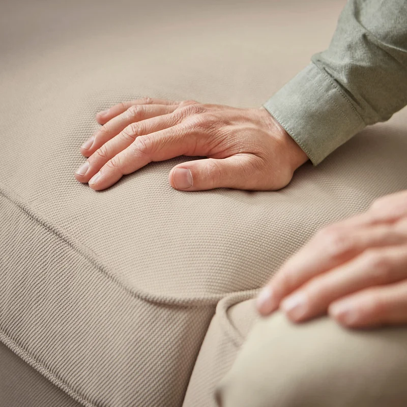 IKEA EKTORP Hallarp Canapé 3 places avec méridienne Beige