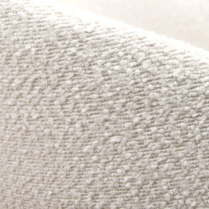 Milton & Oldbrook Bouclette Chaise de Salle à Manger Pula Blanc