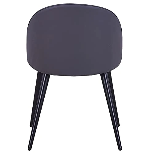 Menzzo Maury Chaise matelassée, Simili & P.U, Gris, Taille Unique