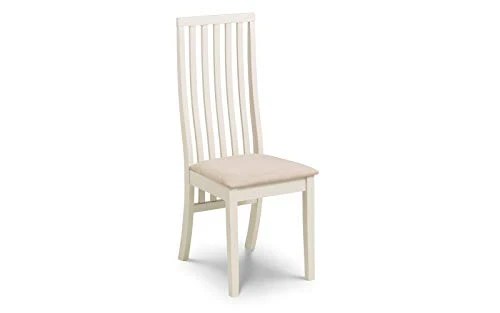 Julian Bowen Lot de 2 chaises de salle à manger Vermont, ivoire