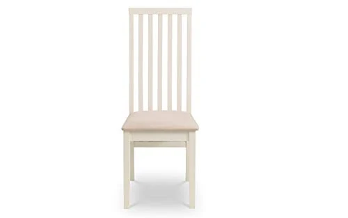 Julian Bowen Lot de 2 chaises de salle à manger Vermont, ivoire