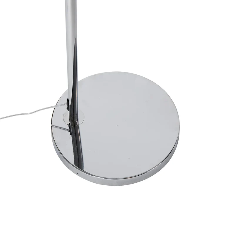 QAZQA arc-basic - Lampe arquée Moderne - 1 lumière - H 1700 mm - Chrome - Design,Moderne,Rétro - Éclairage intérieur - Salon