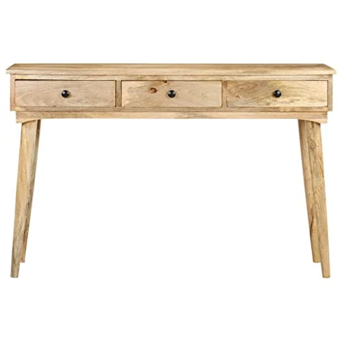 vidaXL Table Console Table de Couloir Table d'Entrée Table sous Miroir Salon Salle de Séjour Maison Intérieur 120x50x78 cm Bois de Manguier Massif