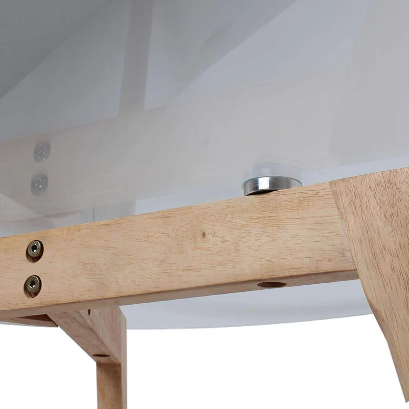 VERANE - Table Basse Ronde Plateau Verre