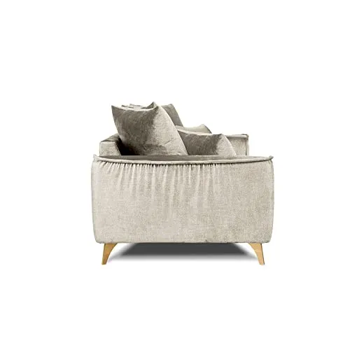Maison Aubertin Canapé Tissu Droit Beige Altamo - 4 Places
