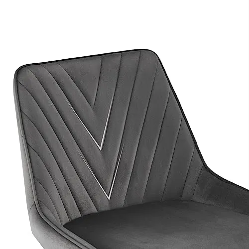 TUKAILAi Lot de 2 tabourets de bar en velours avec siège et dossier rembourrés - Chaises de comptoir de cuisine, tabourets de bar avec pieds et repose-pieds en métal noir pour salle à manger, bar,