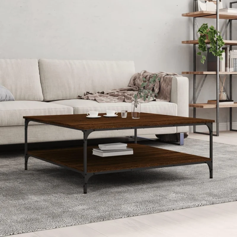 lvssiao Tables basses, Table d'appoint Contreplaqué chêne Sonoma 40 x 40 x 40 cm Table d'appoint polyvalente pour collations boissons vases fruitiers