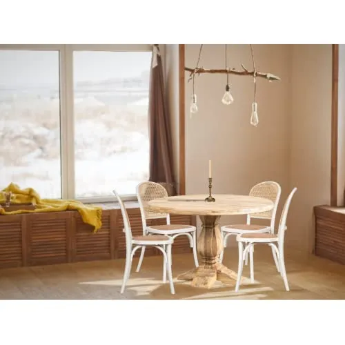 Biscottini Chaise Salle a Manger Bois 88x44x44 cm - Chaise rotin Salle à Manger et Chaise de Cuisine - Chaise bistrot Bois - Chaise Bois bistrot