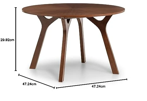 Julian Bowen Table ronde Huxley, noyer