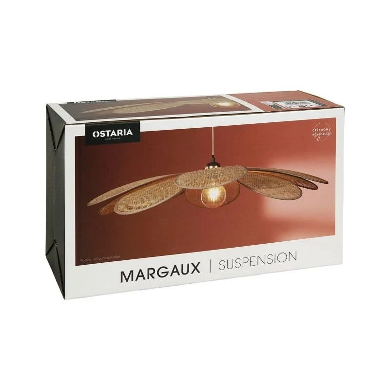 Suspension bambou Petite Margaux 60cm Ostaria - Naturel clair
