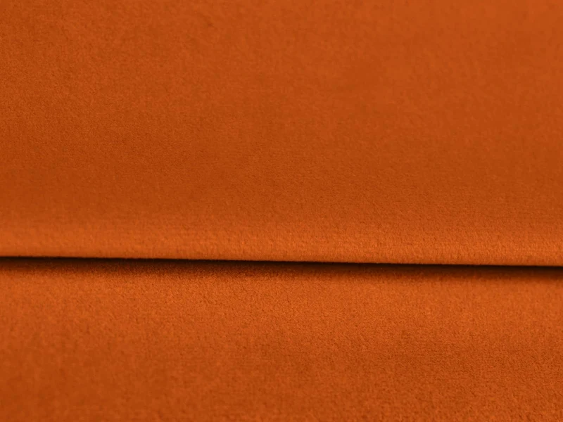 MICADONI Canapé Convertible avec Coffre De Rangement Rutile, 3 Places, Orange, Velours