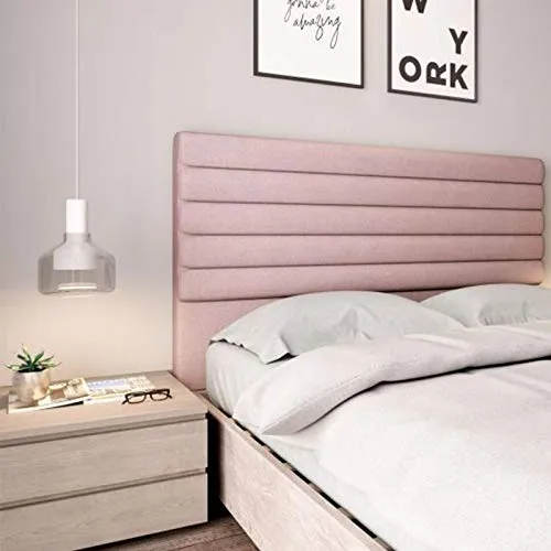 Paris Prix - Tête De Lit Design bombé 140cm Rose