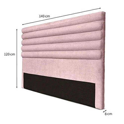 Paris Prix - Tête De Lit Design bombé 140cm Rose