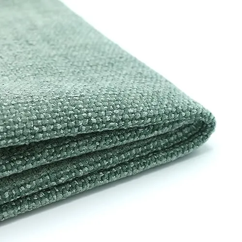 Oviala Canapé Tissu Vert Gris avec Une Housse supplémentaire Tissu Gris Clair