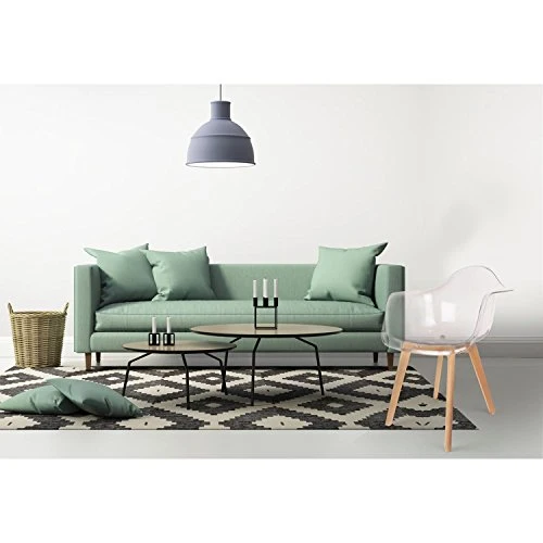 THE HOME DECO FACTORY Fauteuil scandinave - H. 86 cm - Transparent