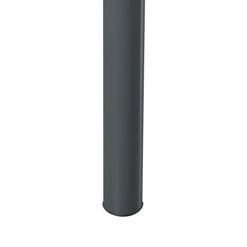 [en.casa] Table de Salle à Manger avec Plateau Rectangulaire Table à Manger Élégante pour Salon Cuisine Bureau MDF Acier 140 x 80 x 75 cm Gris Effet Chêne Noir