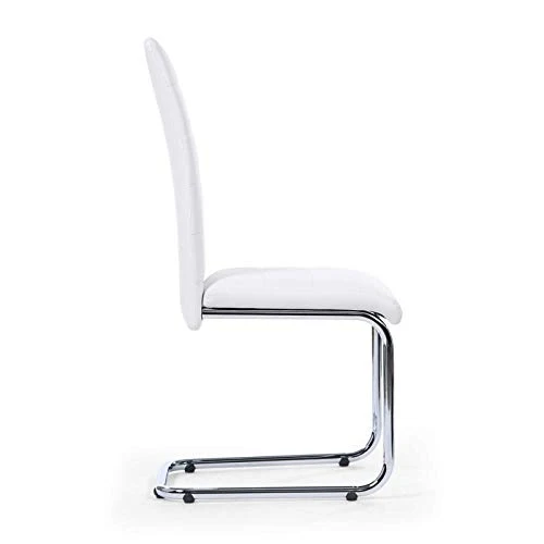 IDMarket - Lot de 4 chaises MIA Blanches pour Salle à Manger