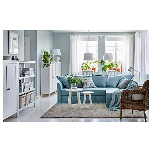 Ikea Holmsund Orrsta Canapé-lit d'angle Bleu clair