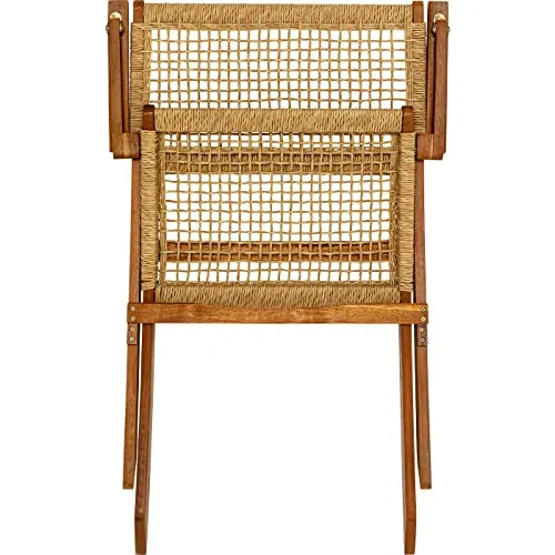Kare Fauteuil Pliant Rio de Janeiro Chaise, Acacia Plastique, Beige, 72,5x64x78cm
