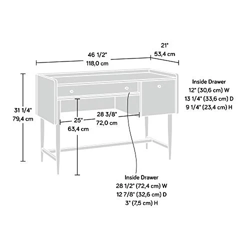 Sauder Bureau Harvey Park, finition noyer