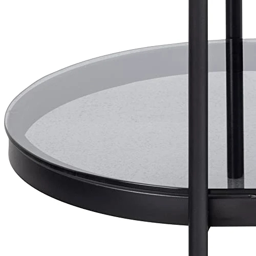AC Design Furniture Bertha Table Basse, Verre, Gris, H: 42 x B: 95 x T: 50 cm