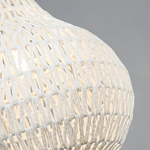 QAZQA lina - Grande suspension Design - 1 lumière - Ø 450 mm - Blanc - Design,Rétro - Éclairage intérieur - Salon I Chambre I Cuisine I Salle à manger