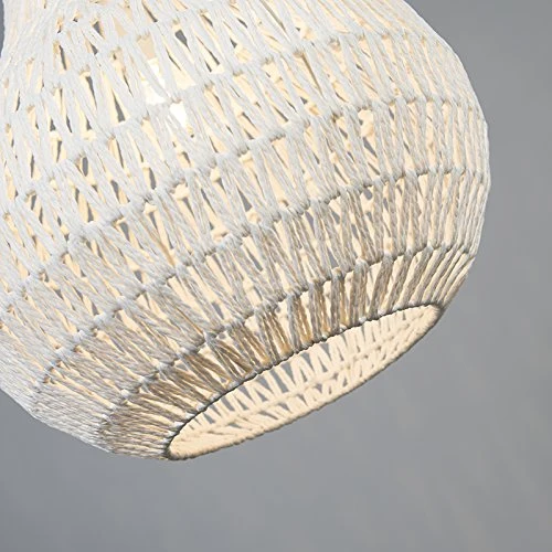 QAZQA lina - Grande suspension Design - 1 lumière - Ø 450 mm - Blanc - Design,Rétro - Éclairage intérieur - Salon I Chambre I Cuisine I Salle à manger