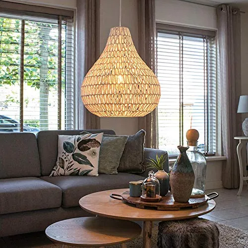 QAZQA lina - Grande suspension Design - 1 lumière - Ø 450 mm - Blanc - Design,Rétro - Éclairage intérieur - Salon I Chambre I Cuisine I Salle à manger