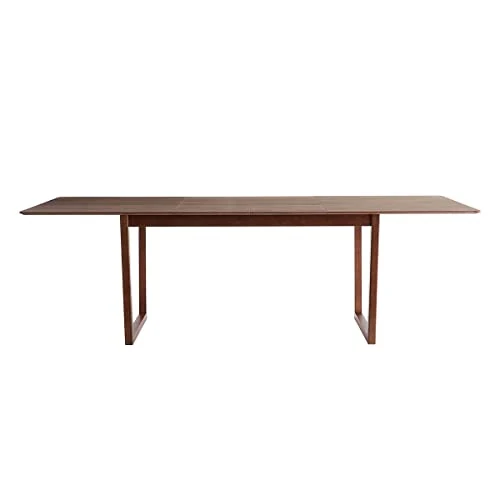 Miliboo Table à Manger Extensible rectangulaire en Bois foncé Noyer L160-240 cm LAHO