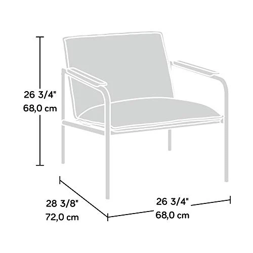 Sauder Chaise longue Boulevard Café, finition camel