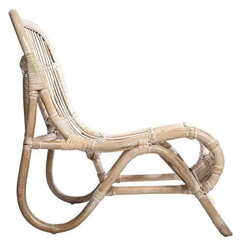Atmosphera Créateur d'intérieur - Fauteuil Design en Rotin Tamara 75cm Naturel
