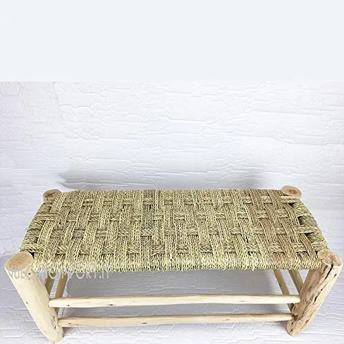 Artigianato vulcano Banc en bois de peuplier marocain