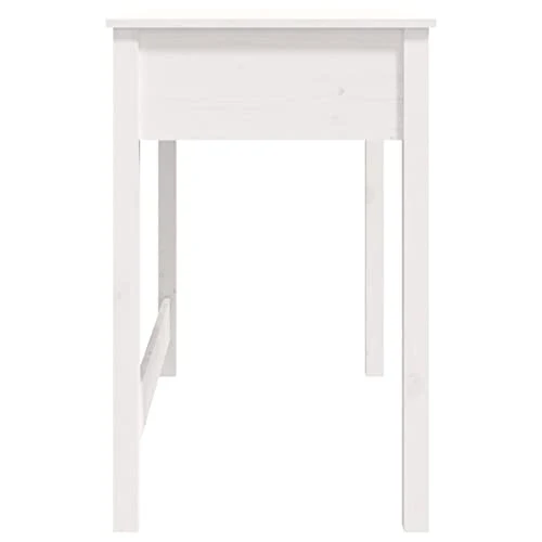 LAPOOH Bureau avec tiroirs Blanc 100x50x78 cm Bois Massif de pin,Bureau avec Rangement,Rangement Bureau,Bureau d'angle