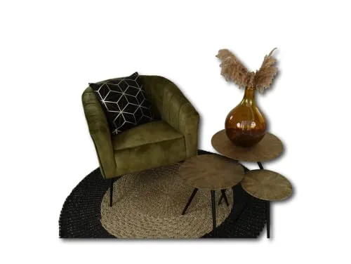 HSM Collection Fauteuil Chester - Vert Olive Adore 16 72 * 71 * 80