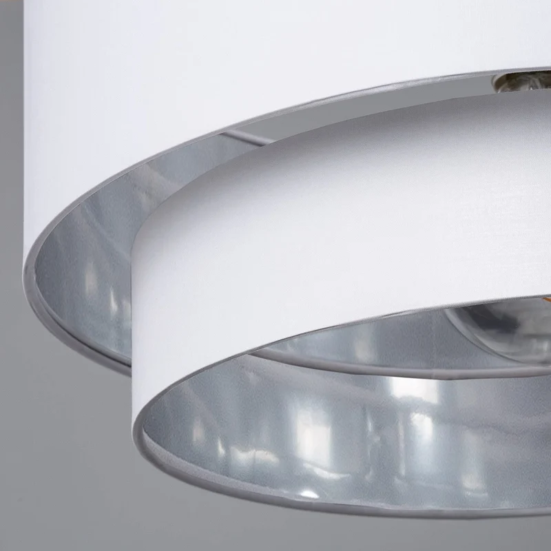 LEDKIA LIGHTING Suspension Textile Reflect Duo Blanc